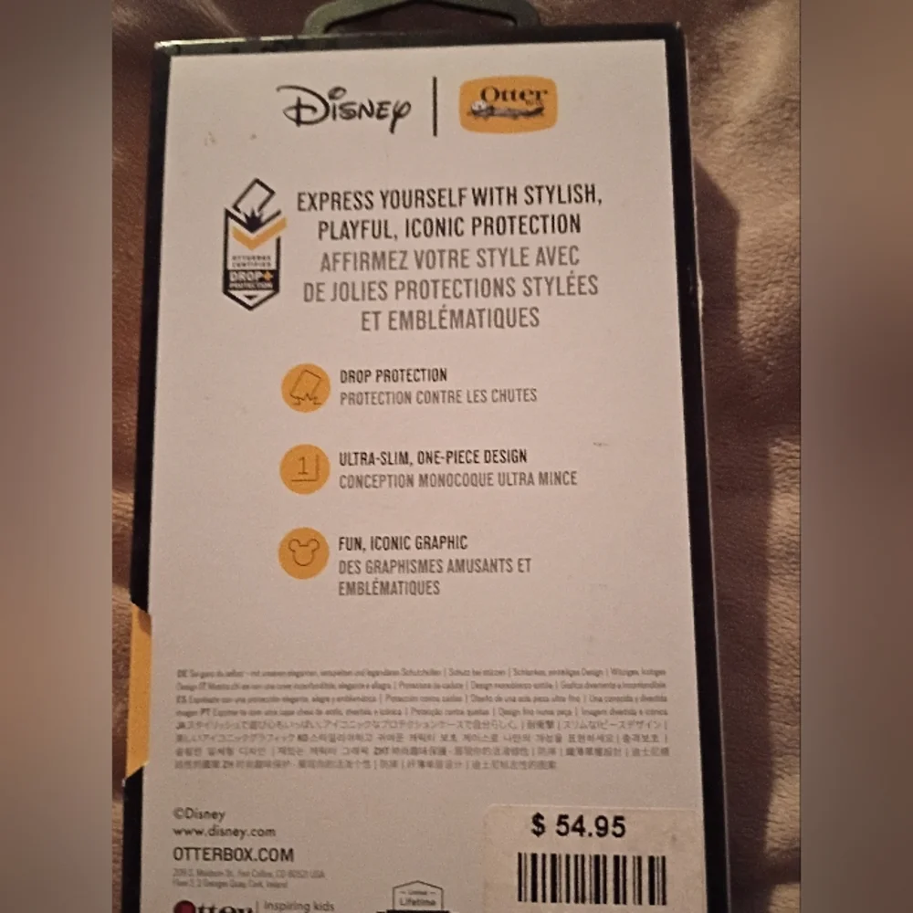 Disney x OtterBox Teal Mickey & Friends iPhone Case. NIB